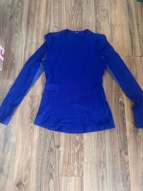 lululemon athletica Women's Long-Sleeve Crewneck Top in Cobalt